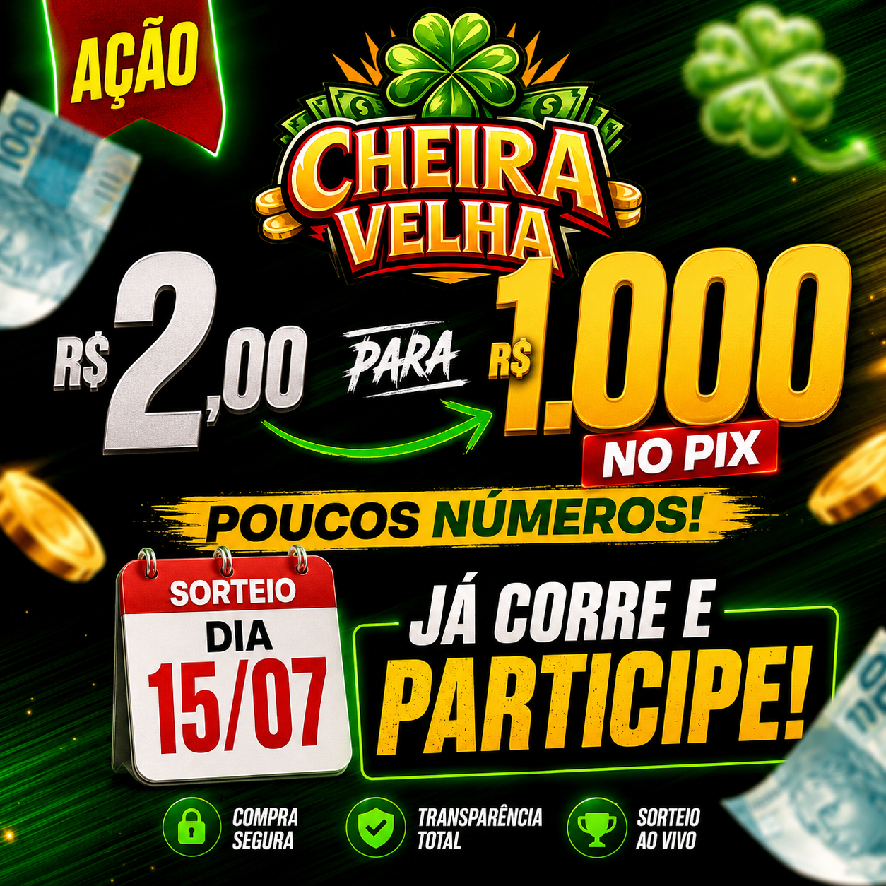 R$2,00 para 1.000,00